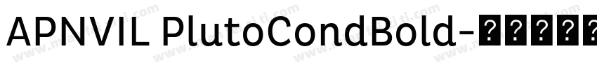 APNVIL PlutoCondBold字体转换